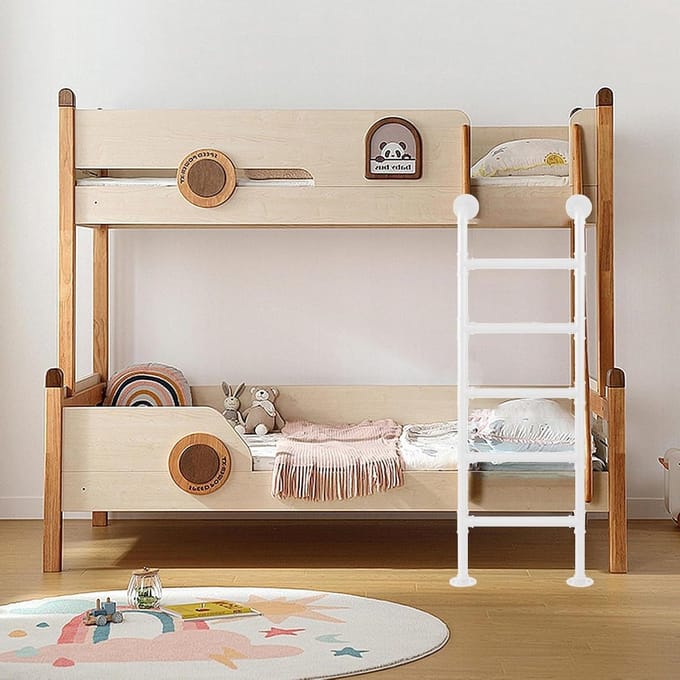 Stapelbedladder Metaal - Reserve Ladder - Veilig Bereiken - Robuuste Constructie - Tot 3 meter - Wit