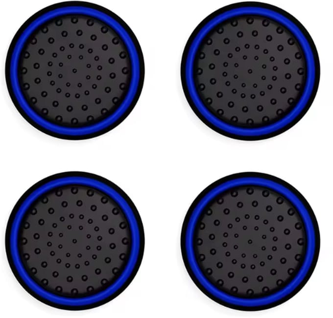 New Age Devi - Siliconen Thumb Grips - Rood/Blauw - 1 Set (4 stuks) - geschikt voor PS4