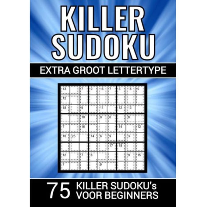 Killer Sudoku - Extra Groot Lettertype - 75 Puzzels Voor Beginners - Puzzelboeken & Meer