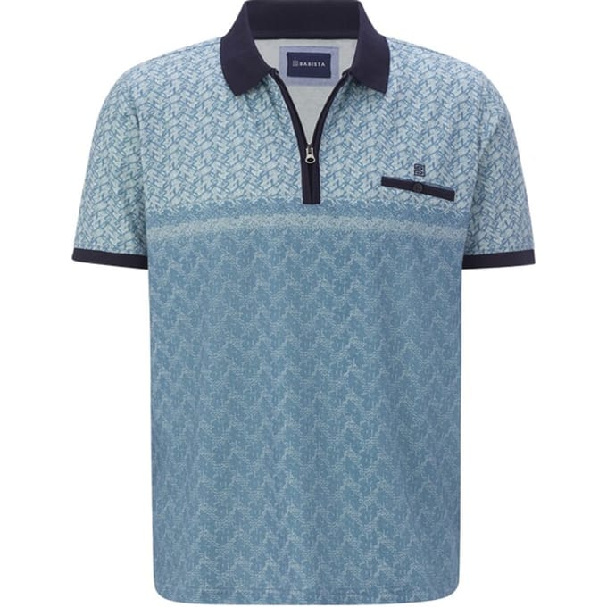 Babista herren Poloshirt - 68/70 - blauw - Plus Size