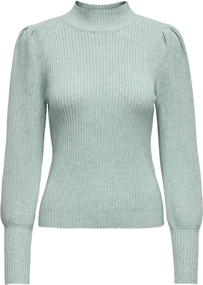 ONLY ONLKATIA L/S HIGHNECK PULLOVER KNT NOOS Dames Trui - Gray Mist Melange