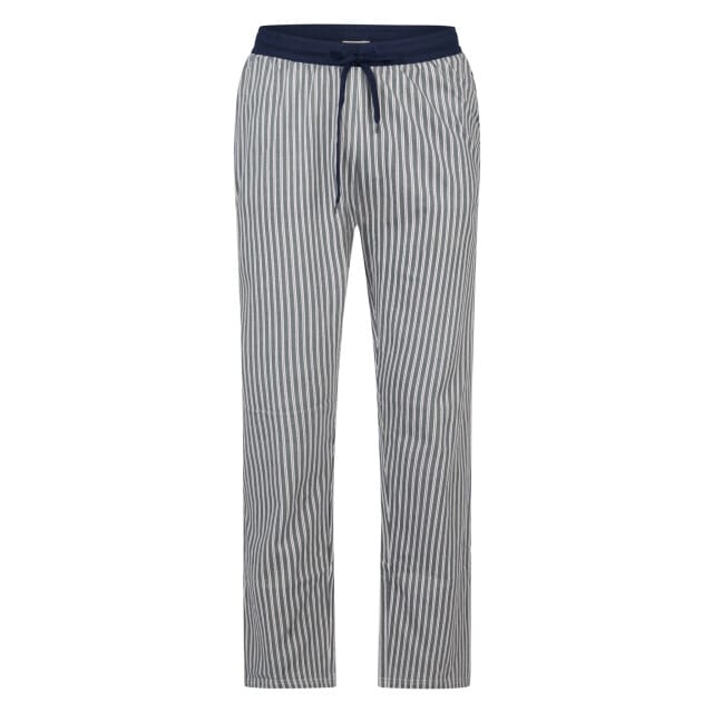 Phil & Co Heren Pyjama Set Lang Grijs Gestreept - Maat M
