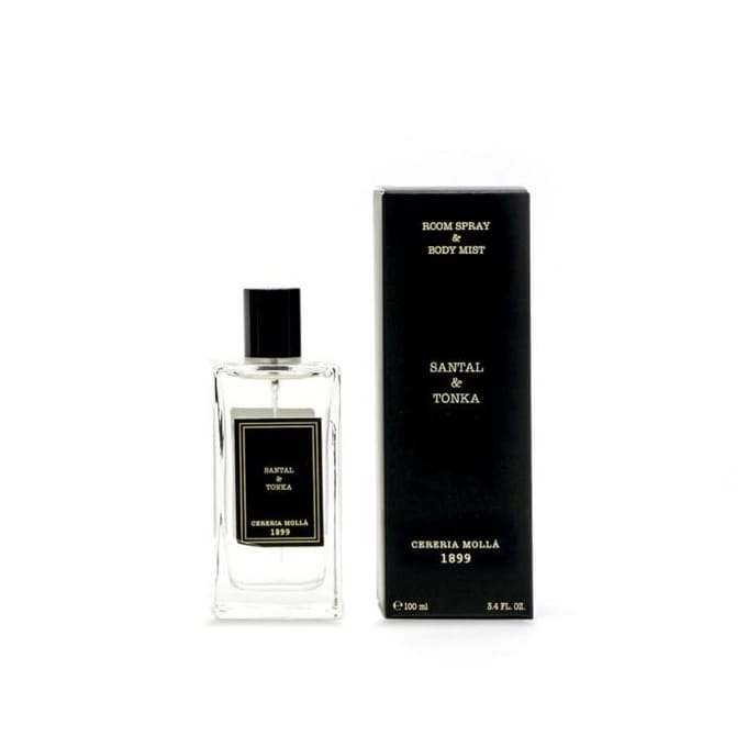 Cereria Mollà 1899 Roomspray Bodymist Santal & Tonka - interieurparfum - 100ml