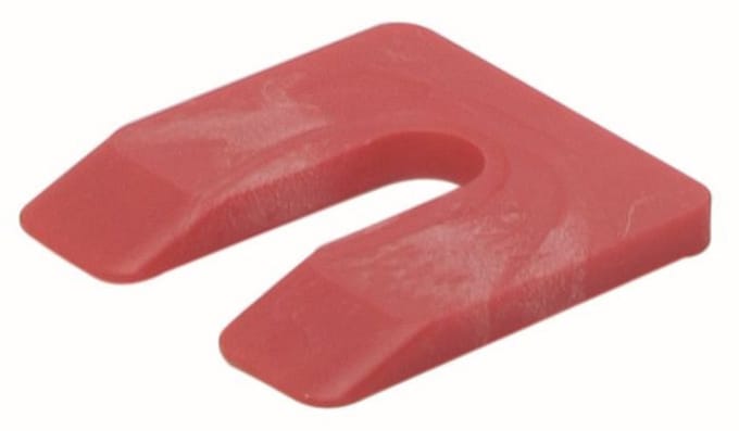 Uitvulplaatjes 5Mm 50X50mm Rood Knst Zak A 48 St - 48 stuks