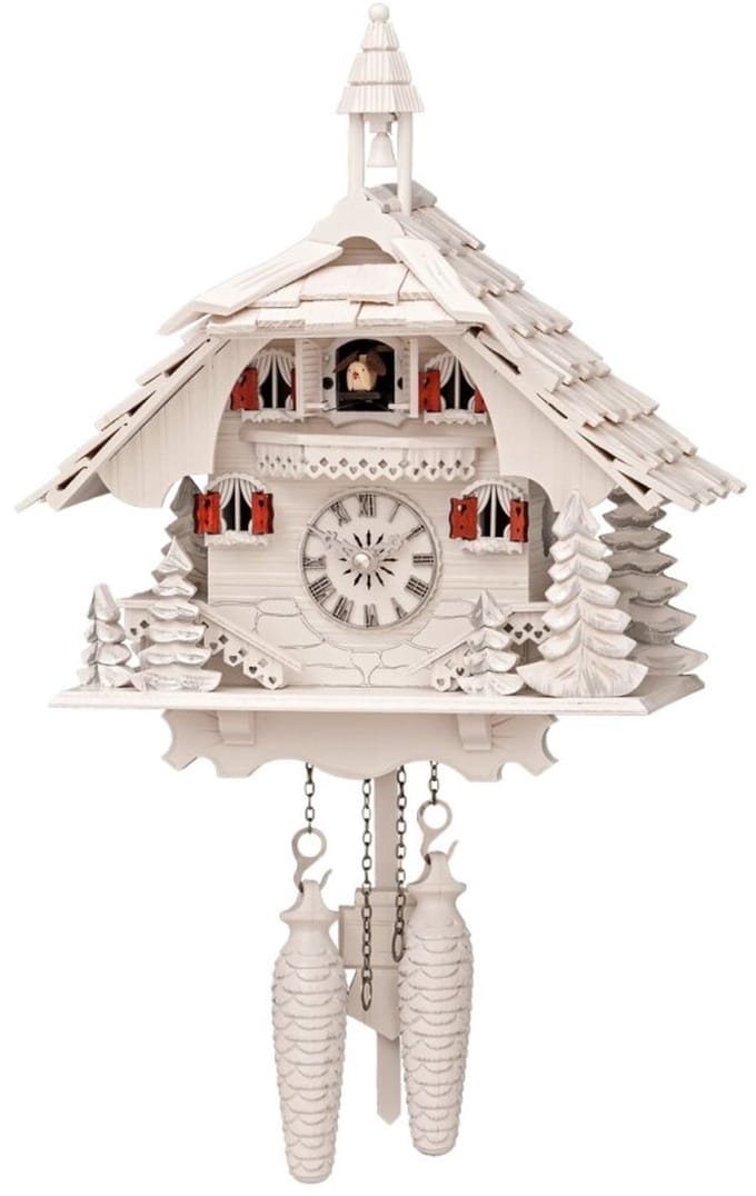 Engstler - 444/3_Q - Koekoeksklok - Kwarts - Notenhout - 31 cm