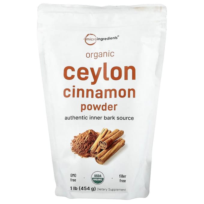 Biologisch Ceylon Kaneelpoeder, 1 lb (454 gr)
