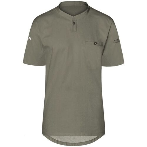 (6 stuks) KARLOWSKY Korte Mouw Heren Werkshirt Performance - Salie - maat: L