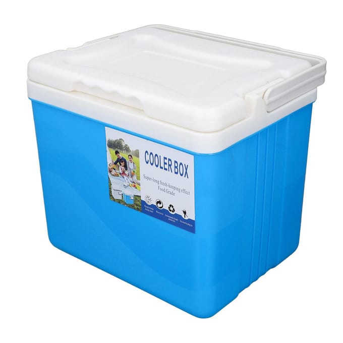 6L Draagbare Koelbox Grote Capaciteit Multifunctioneel Houdt Voedsel Vers en Drank Koel Geïsoleerde Harde Koelbox blauw