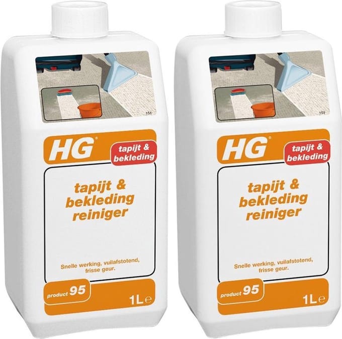HG Tapijt- en Bekledingreiniger - 1000 ml - 2 Stuks !