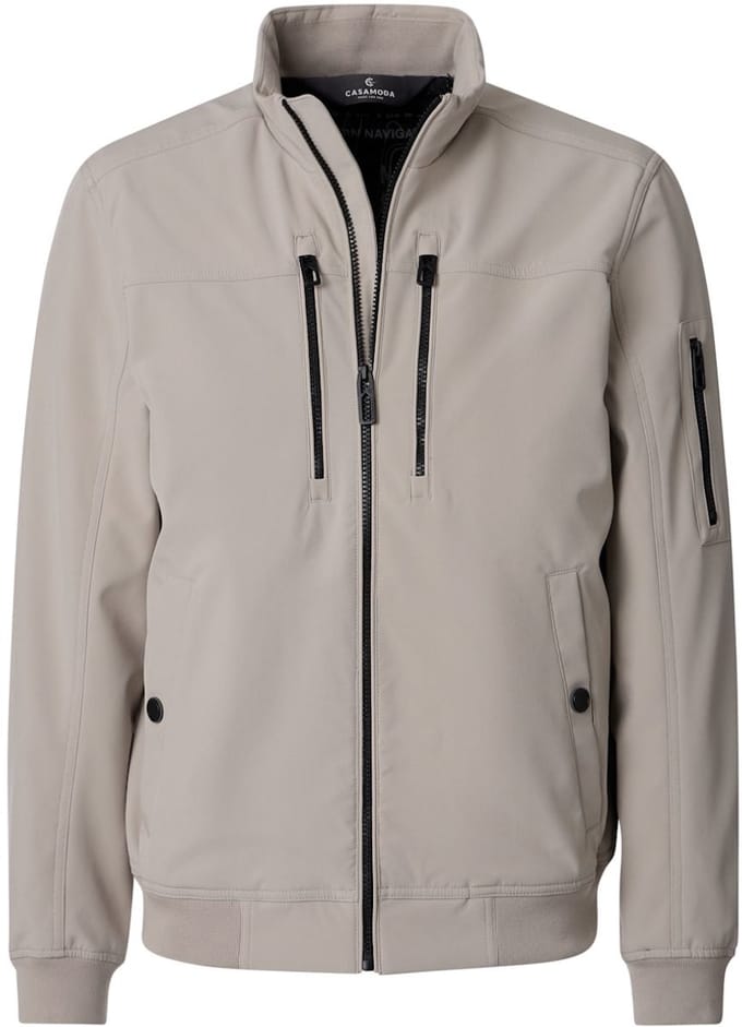 Casa Moda Softshell Jas Met Stretch Opstaande Kraag - XXL