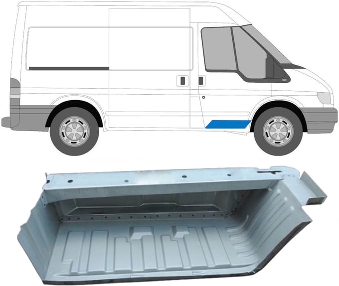 Binnen voorste trap reparatiepaneel voor Ford Transit 2000-2013 / Rechts