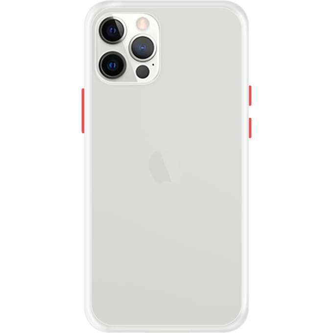 iPhone 12 Pro Max Back Cover - Wit/Transparant