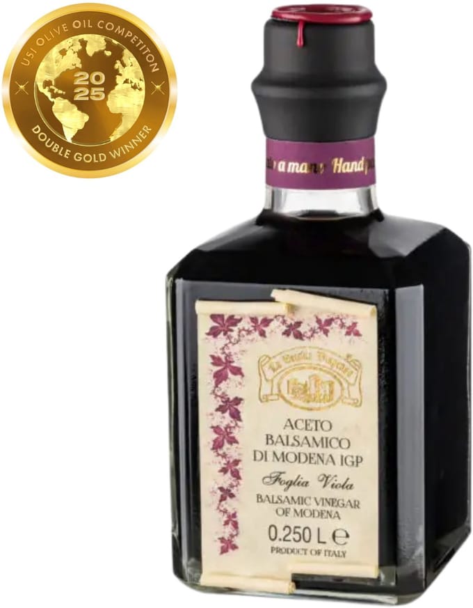 La Vecchia Dispensa Balsamico Azijn Violet Label – 250ml – Balsamico di Modena – Medium Dichtheid – P.G.I. Gecertificeerd