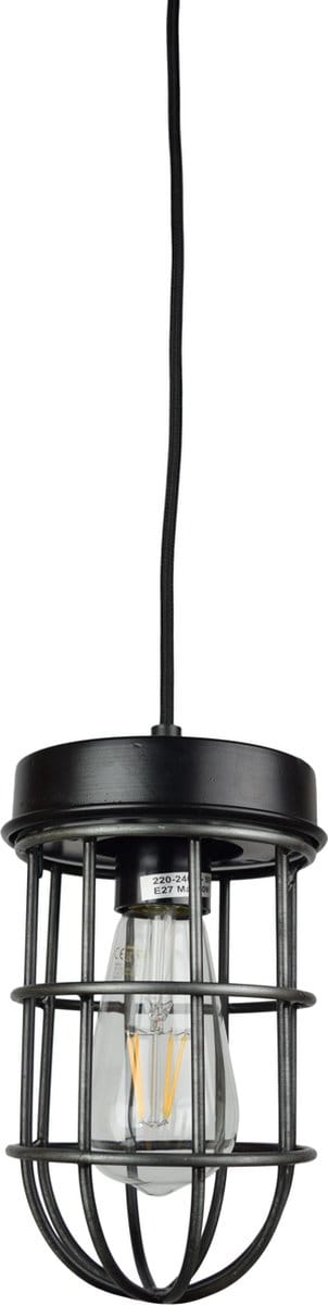 Urban Interiors Barn Hanglamp Zwart - Metalen kooi - Ø12