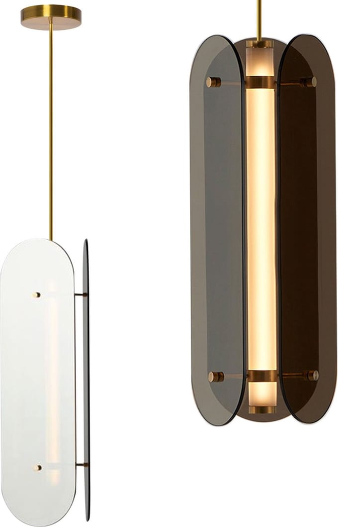 Toolight App1676-Cp Long Hanglamp Zwart 90X15X90Cm