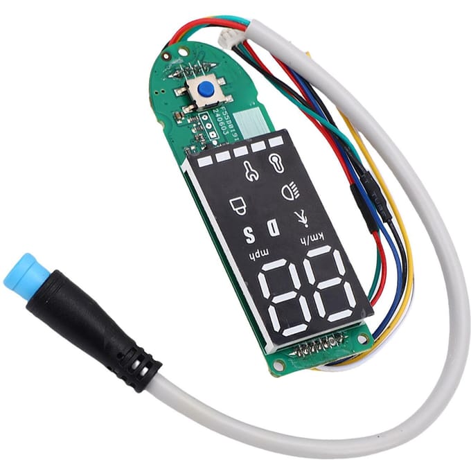 Remplacement de tableau de bord Bluetooth pour trottinette électrique MI3 Carte de circuit imprimé LED Affichage numérique clair Panneau de données black