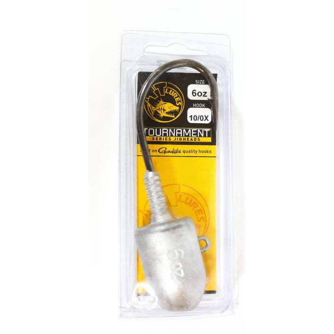 Tackle Tactics TT Tournament Tête plombée SL12 6 oz 10/0 1/paquet (8195)