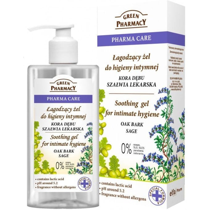 Green Pharmacy Oak Bark &amp; ​​Sage Intimate Gel 300 ml