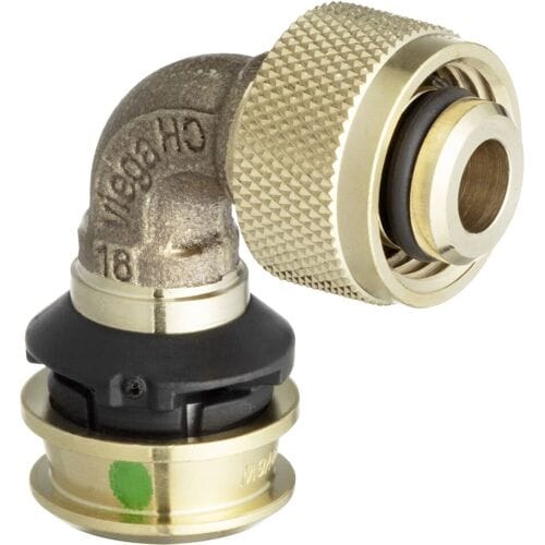 Viega Prevista Dry Raxofix transition elbow 90° with SC contour Model 5316.8 776749