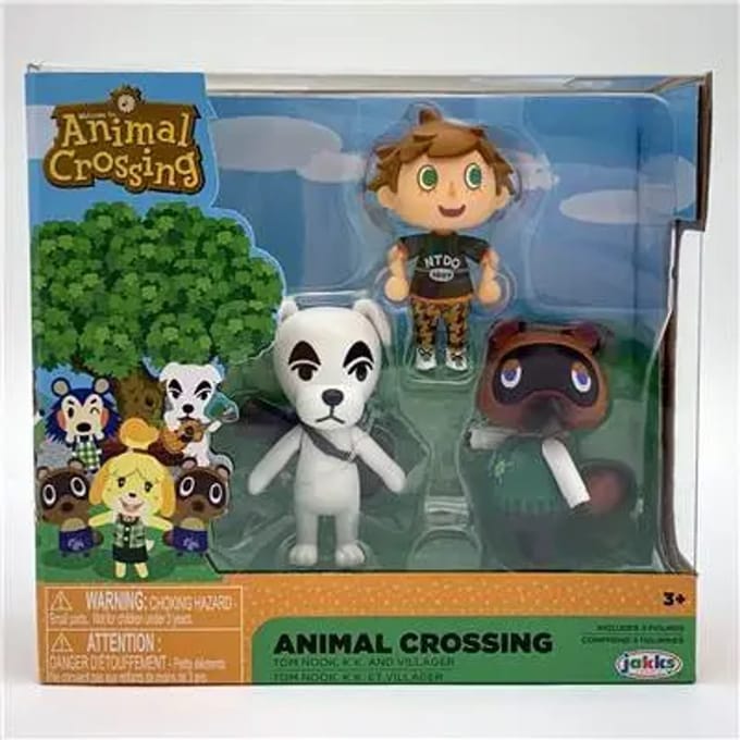 Set van 3 figuurtjes Jakks Pacific Nintendo Animal Crossing