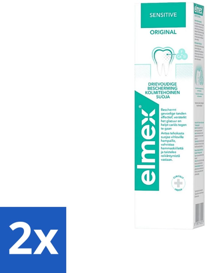 Elmex Tandpasta Sensitive Original 75 ml - Voordeelverpakking - 2 stuks