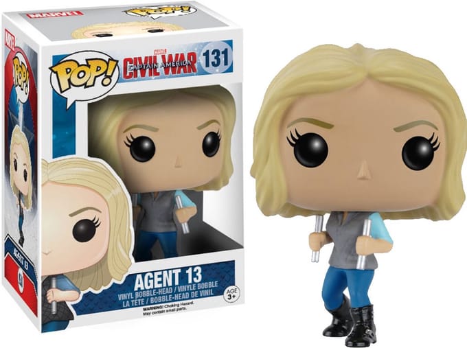 Funko - POP Marvel: Captain America - Civil War - Agent 13 -Funko