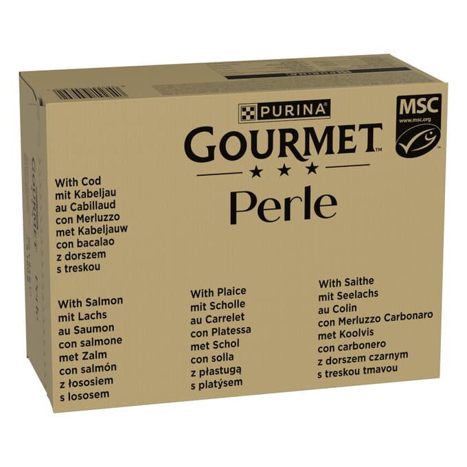 Jumbopack Gourmet Perle 96 x 85 g - Ocean Flakes in Saus (4 Soorten)
