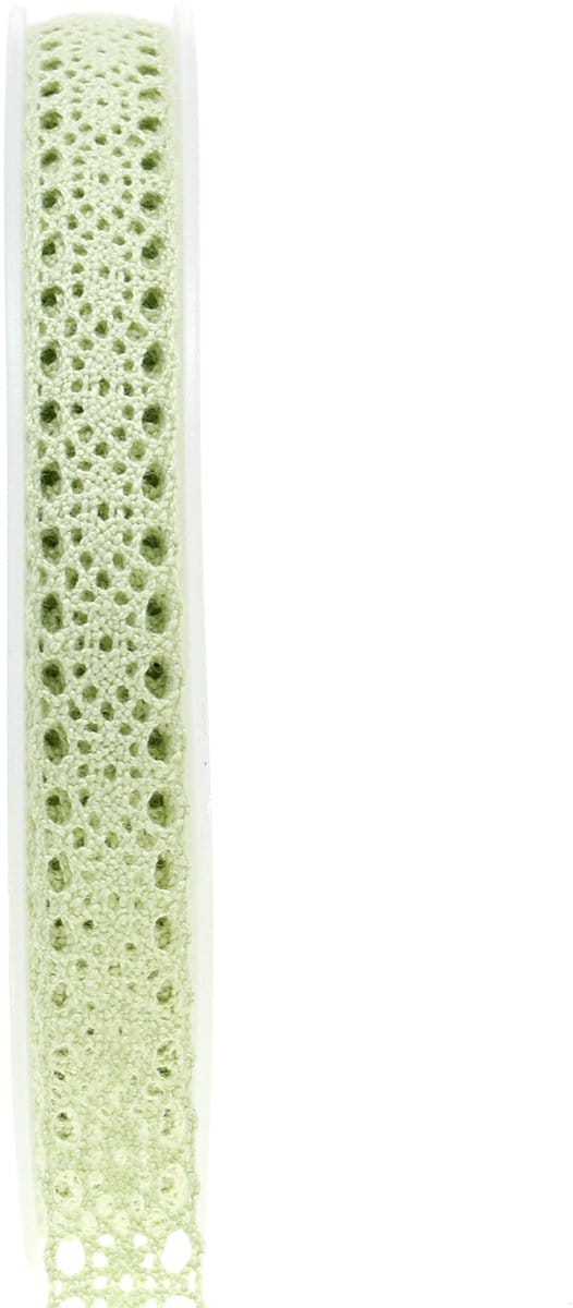 Decoratief lint kant groen 16mm 20m