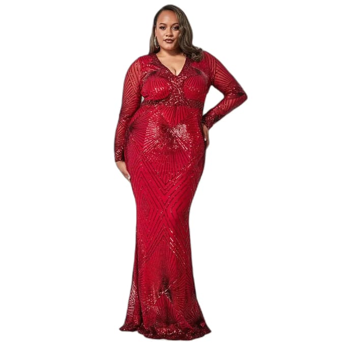 Strakke damesjurk Goddiva Starburst Sequin