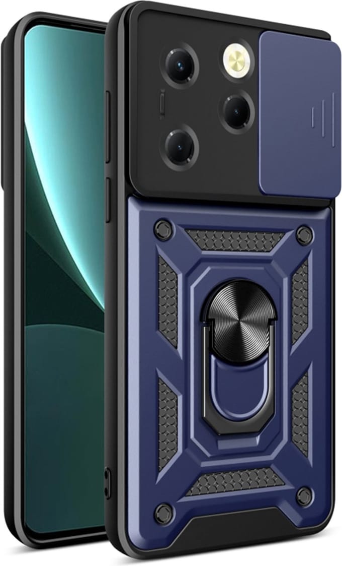 Hoes voor Tecno Spark 20 Pro / Infinix Hot 40 / Hot 40 Pro, Techsuit, CamShield, Blauw