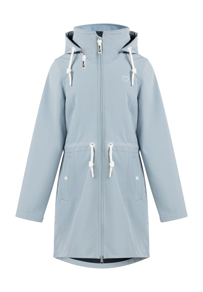 Mymo softshell jas Dames lichtblauw