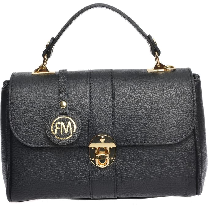 Roberta M Zwart Rundleer Tas