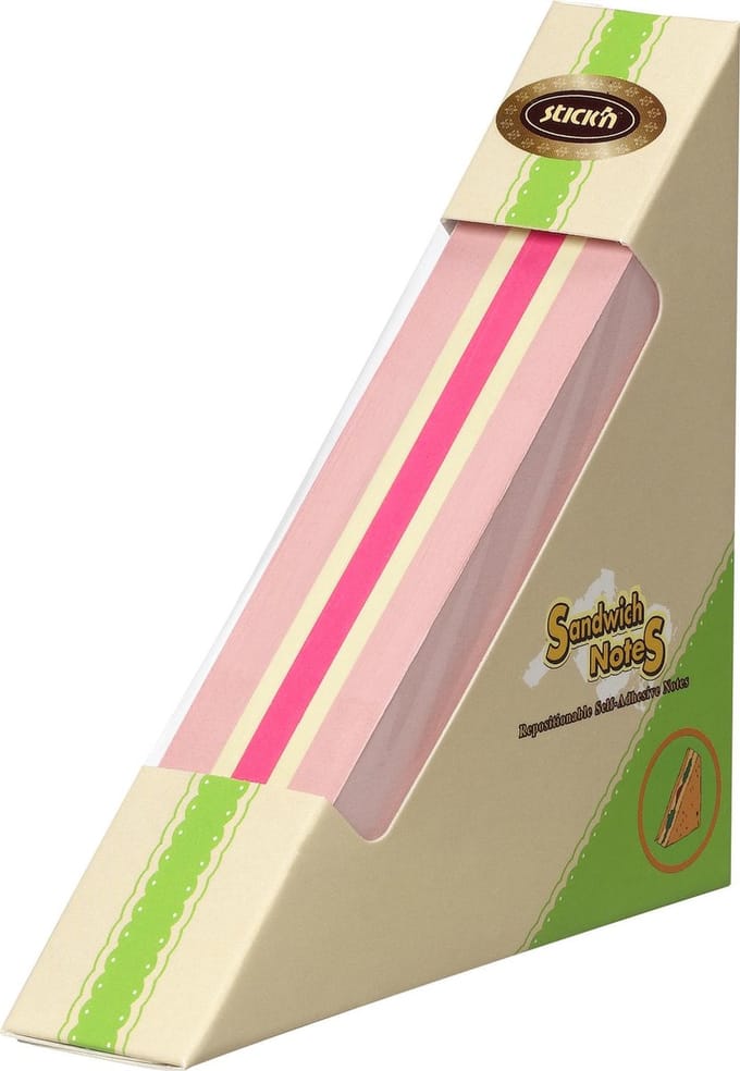Stick'n Memoblok - Sandwich - 99x99mm - Neon/Pastel Roze/Geel/Magenta - 250 Sticky Notes