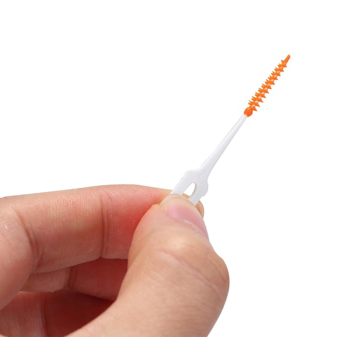 Anself 160PCS Interdentale ragers Ultrastrakke haren Tand Interdentale reinigers Siliconen