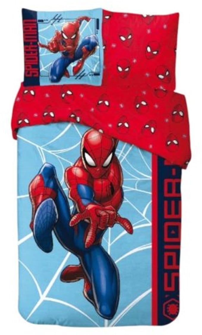 Spiderman Action Dekbedovertrek 140 x 200 cm - 65 x 65 cm