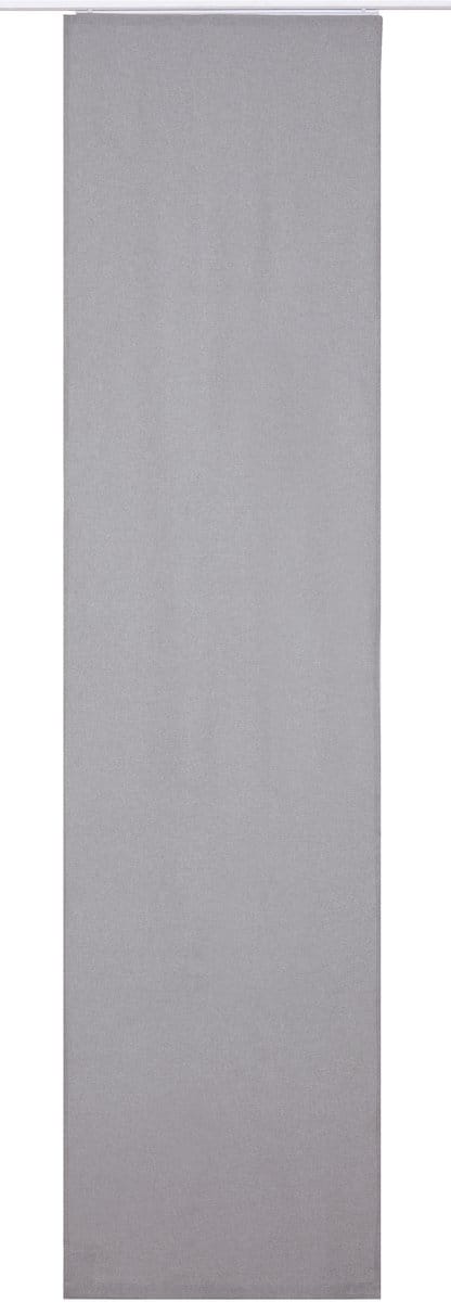 Elbersdrucke Schuifgordijn Lino 245x60 cm grijs lichtdicht