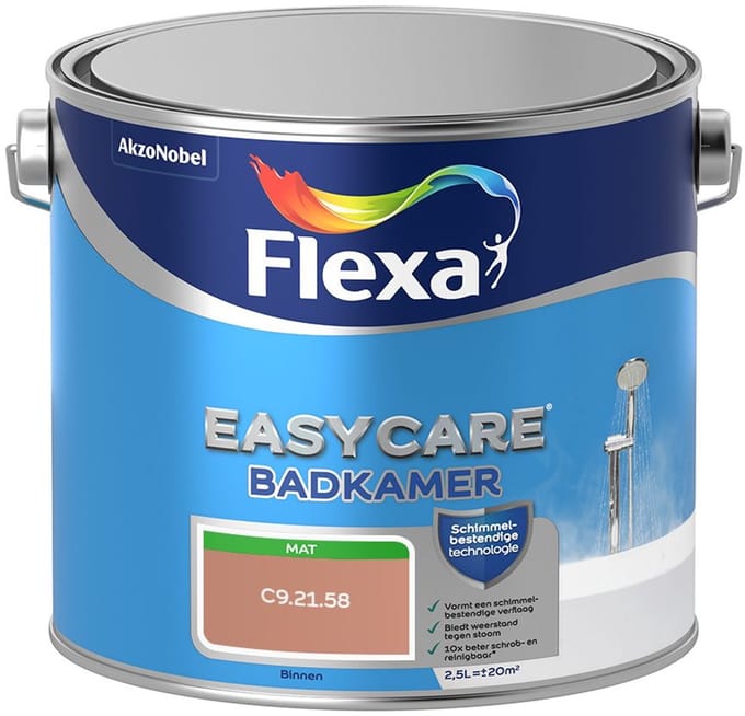 Flexa - Easycare Badkamer - C9.21.58 - Mengverf - 2,5 L