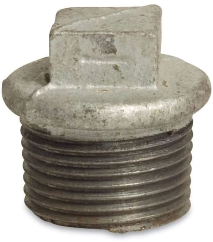 Schroefdraadfitting Gietijzer Stop 1/2" AG