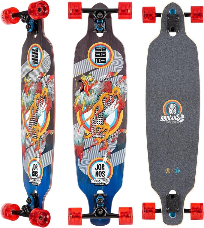 Lange Longboard Drop Through 36 Inch - Snel en Stabiel Skateboard