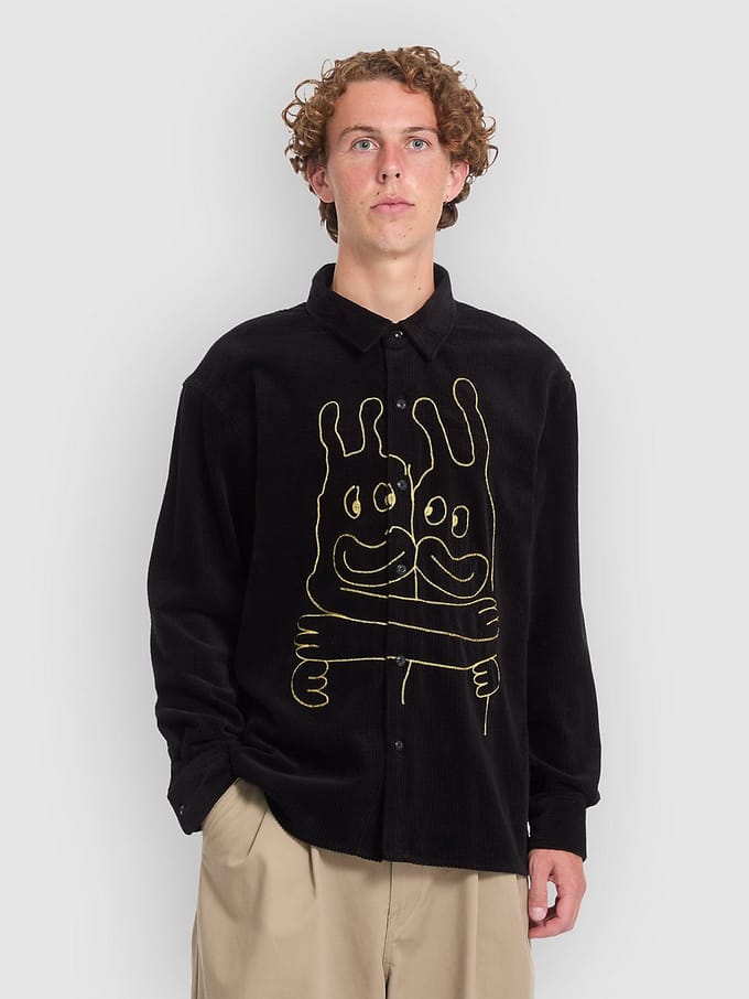 Volcom Fa Ozzy Cord Shirt zwart