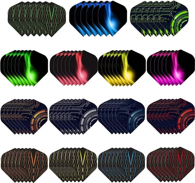 Dart Flights - Vliegjes - Darts Spelen - Robuust Plastic - 90 Stuks - Diverse Kleuren