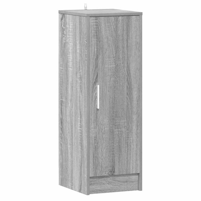vidaXL - Schoenenkast - 32x35x92 - cm - bewerkt - hout - grijs - sonoma - eikenkleurig