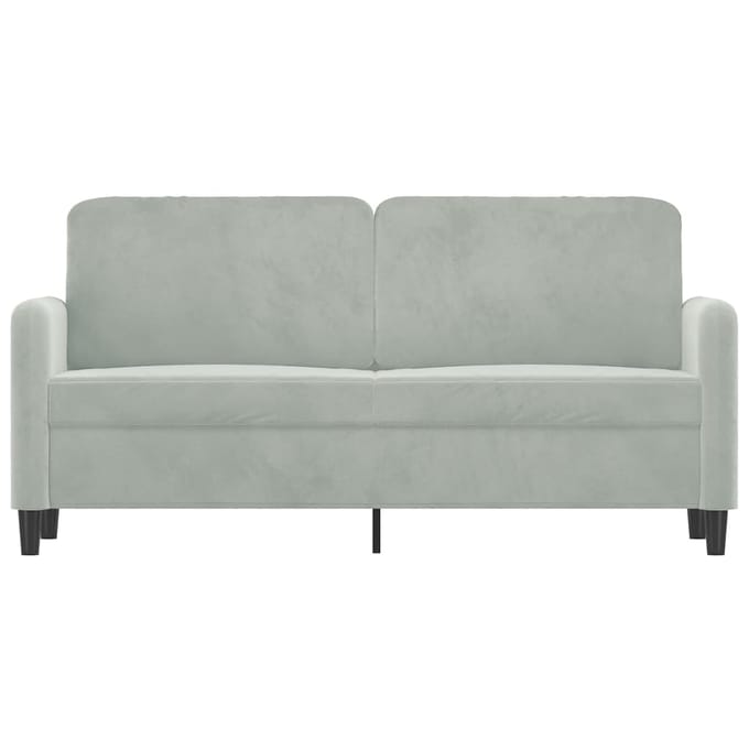 Vidaxl Bank 2-Persoons, Lichtgrijs, 140 Cm, Bekleed met Fluweel