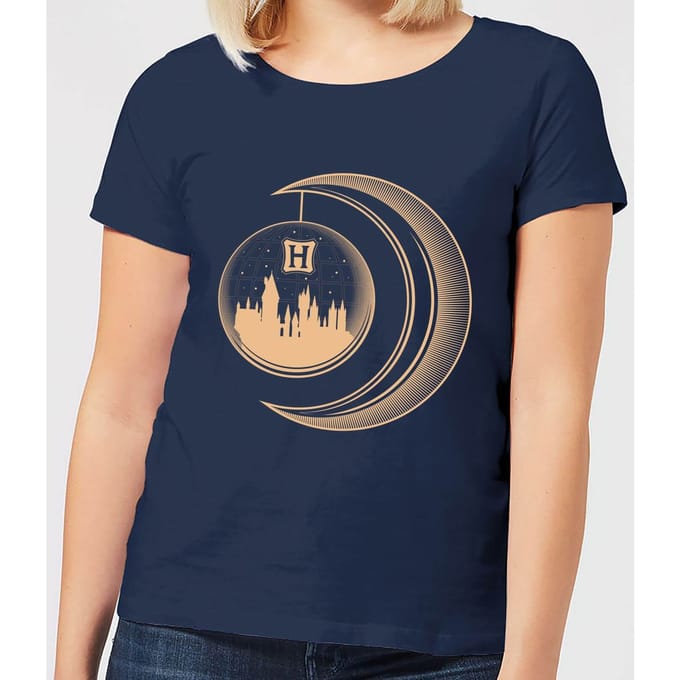Harry Potter Globe Moon dames t-shirt - Navy - S