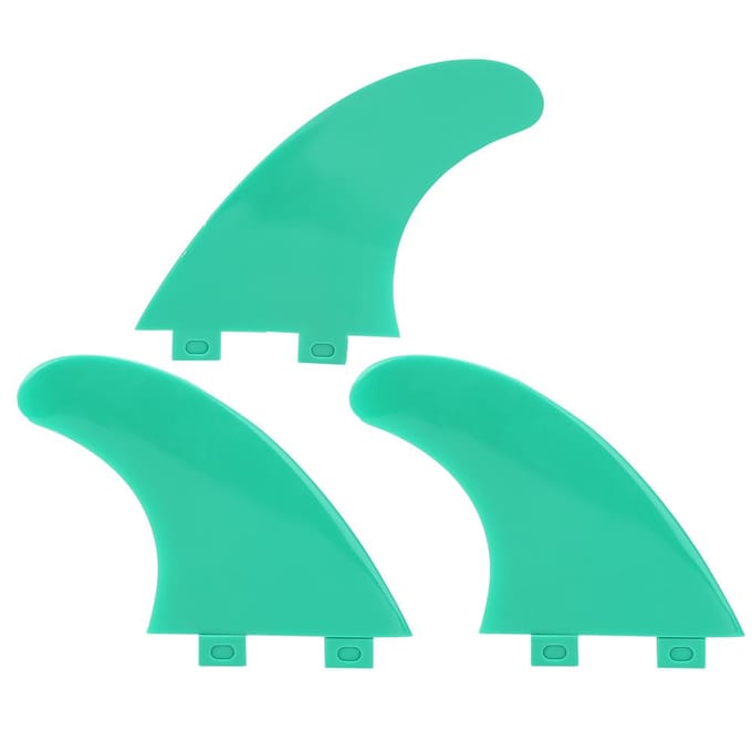 3 stuks FCS G5 Surfboard Staartvin Links Midden Rechts Surfaccessoires voor Longboard ShortboardGroen groen