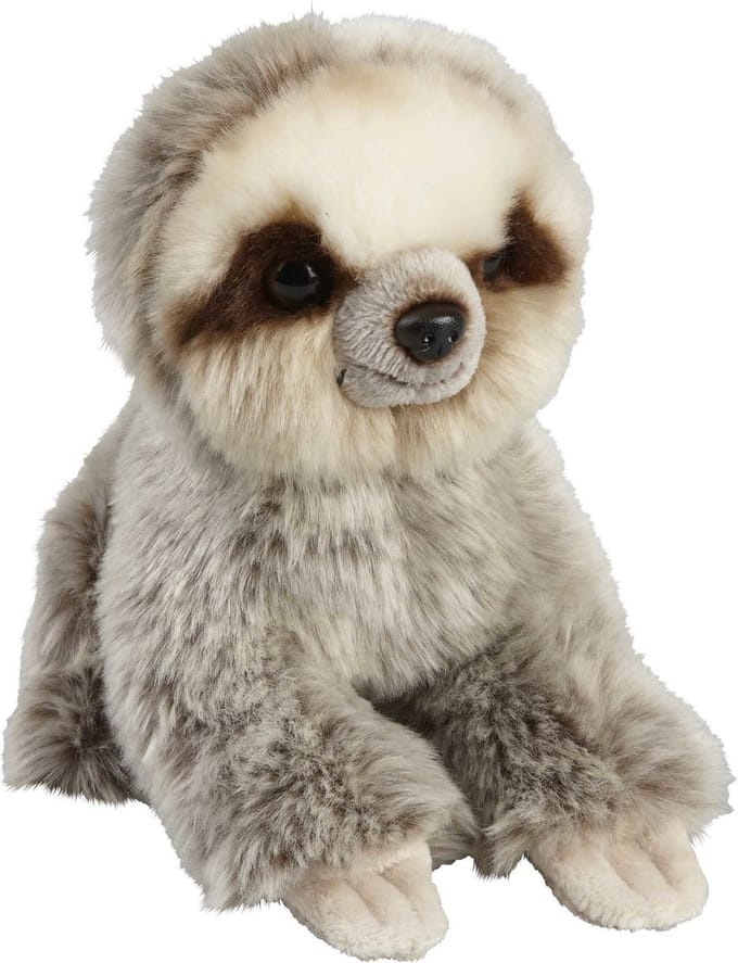 Ravensden Luiaard pluche knuffel - 18 cm - zacht speelgoed - dierentuin thema