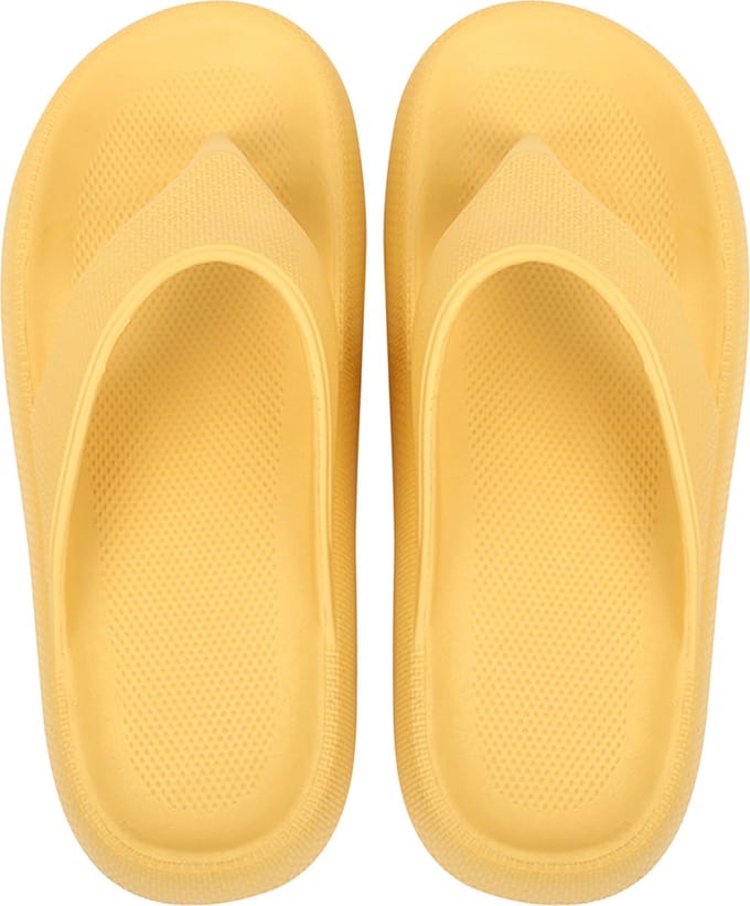 Geweo Dames Slippers - Badslippers Zwembad - Geel - Maat 39/40