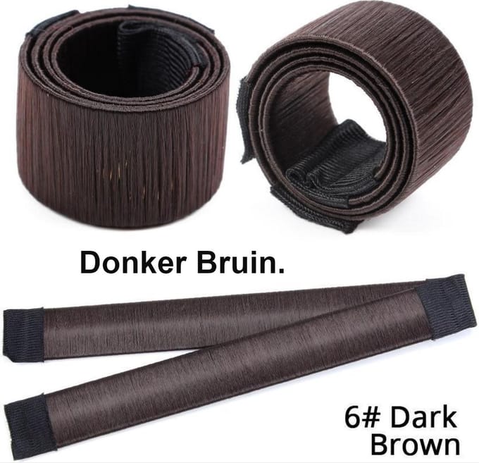 ***Maggie`s Magic Bun Set - Knot maker - Bruin - van Heble® ***