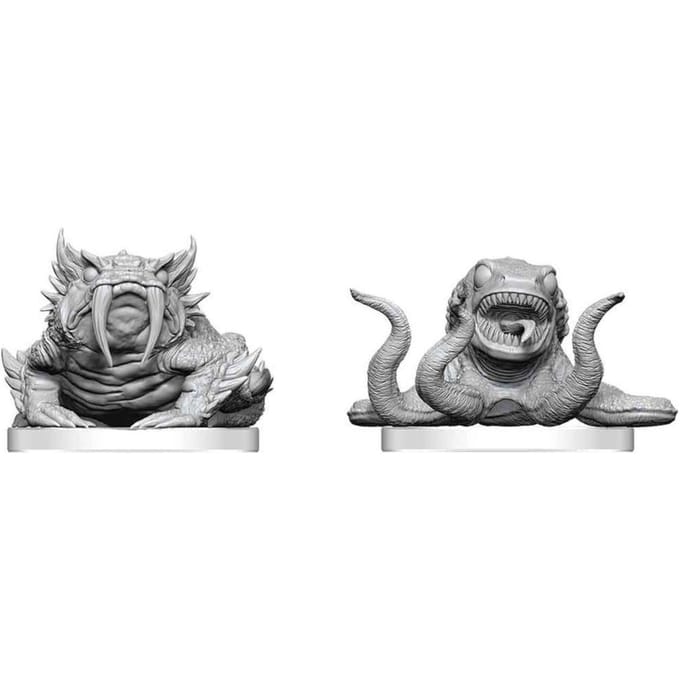 Pathfinder Battles Deep Cuts Unpainted Miniature Bogwid & Slurk 13 cm