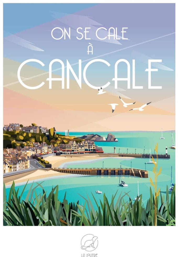La Loutre puzzel 1000 stukjes - On se Cale à CANCALE puzzelspel.
